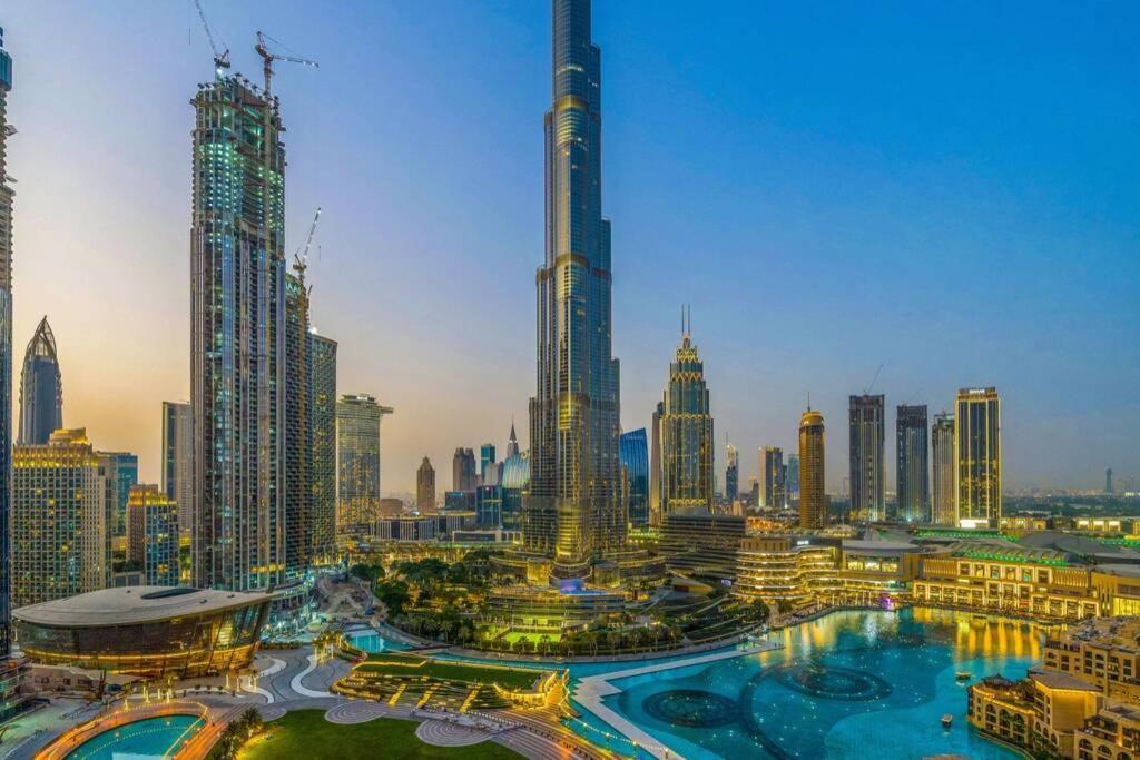 Spectacular Burj & Fountain View - Luxurious 3 Bedrooms & Maids Room - The Residences 迪拜 外观 照片
