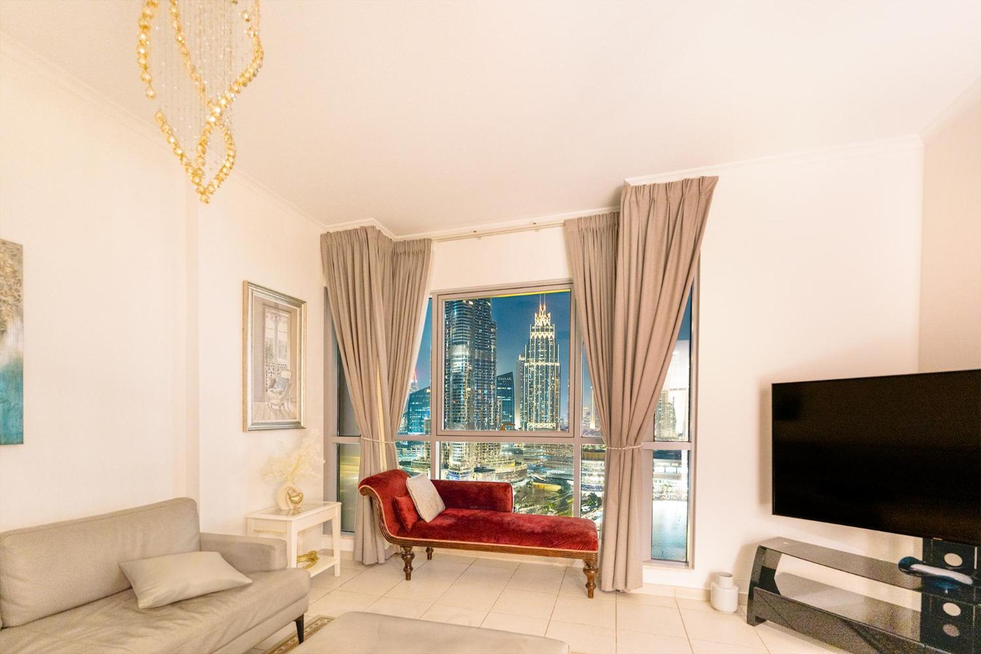 Spectacular Burj & Fountain View - Luxurious 3 Bedrooms & Maids Room - The Residences 迪拜 外观 照片
