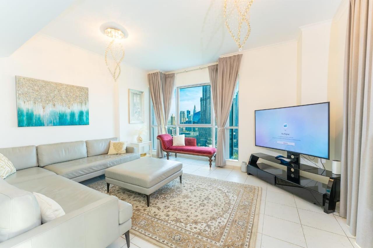 Spectacular Burj & Fountain View - Luxurious 3 Bedrooms & Maids Room - The Residences 迪拜 外观 照片